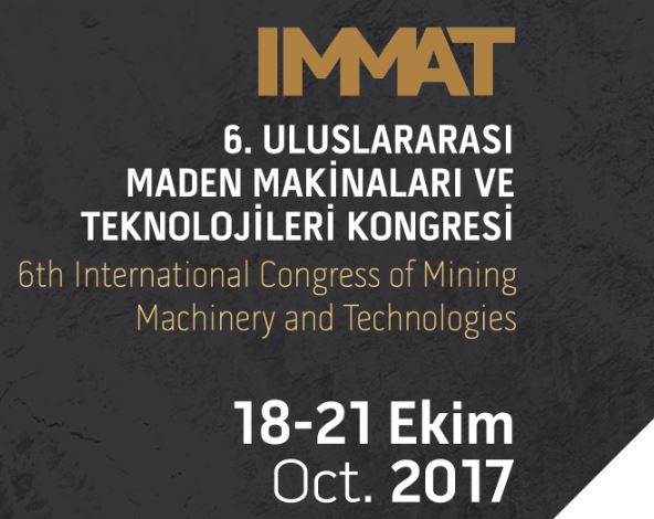  6. Uluslararası Maden Makinaları ve Teknolojileri Kongresi  18-21 Ekim'de İzmir’de düzenlenecek