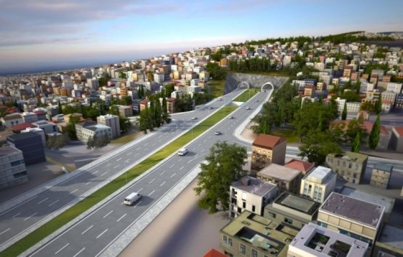 İzmir Büyükşehir Belediyesi, Buca'yı Otogar'a bağlayacak karayolu tüneli'ni kazmaya başladı