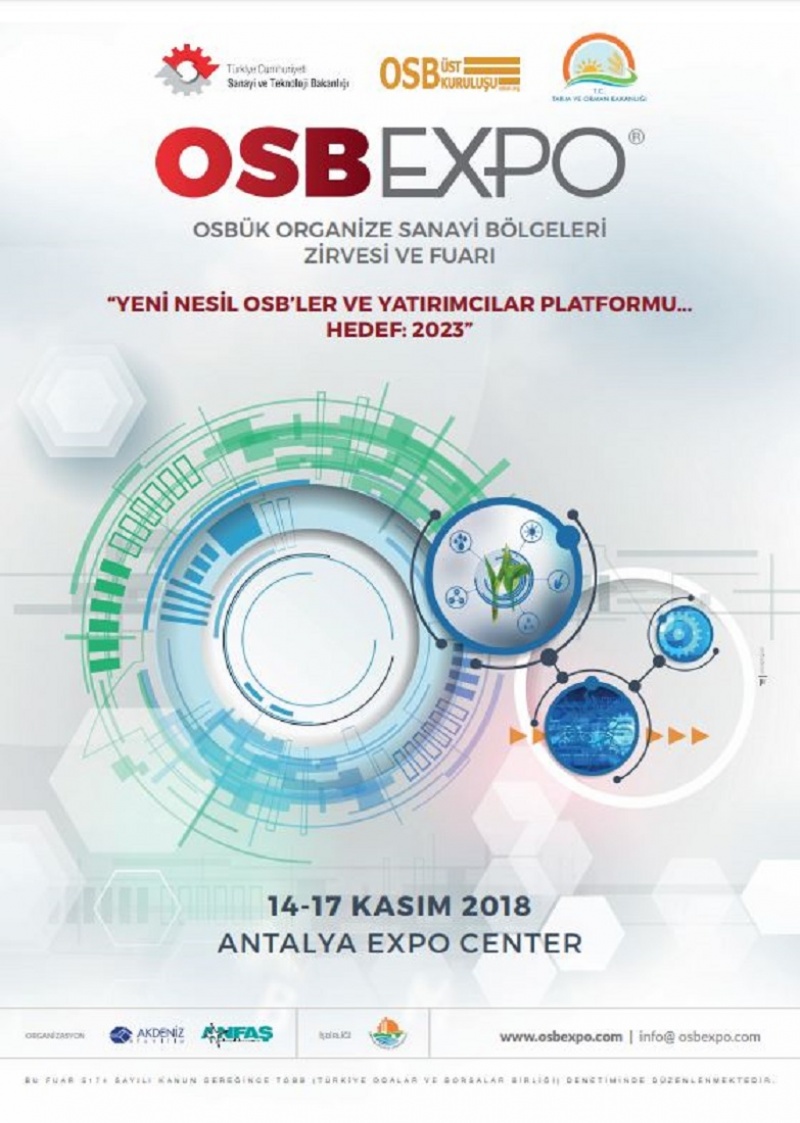 OSBEXPO, 14-17 Kasım Tarihlerinde Antalya'da Gerçekleştirilecek

