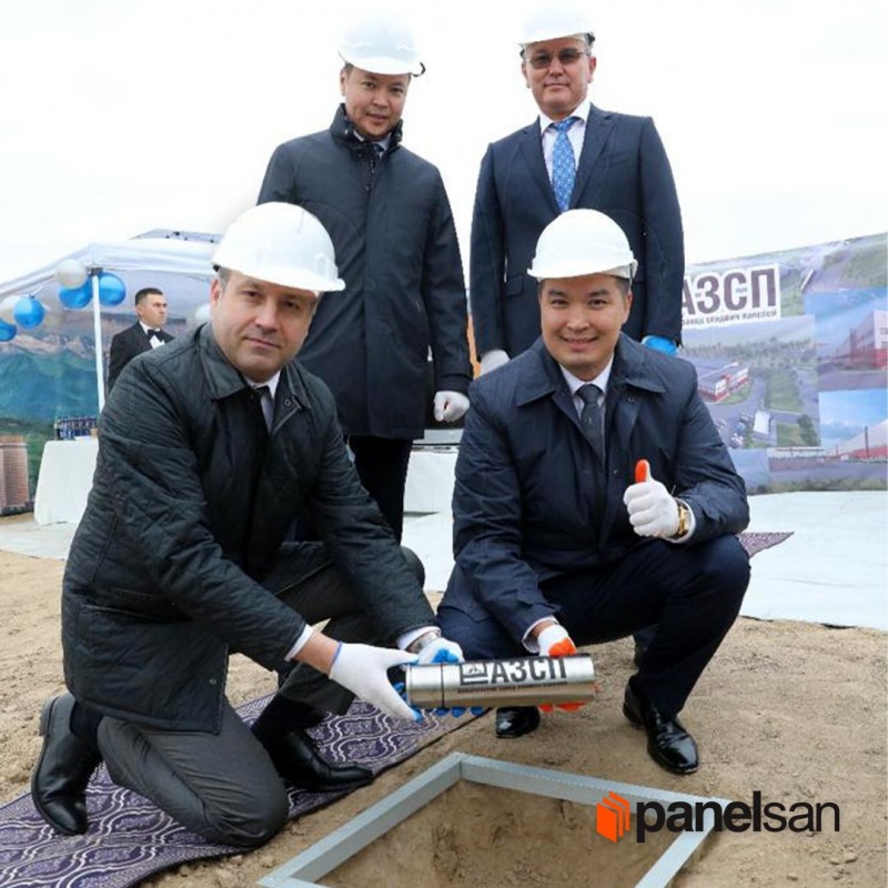 Panelsan  Kazakistan - Almaty'de  Yeni Panel Üretim Hattı Yatırımının Temelini Attı