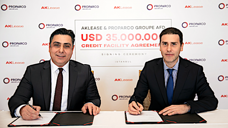 AKLease ile Proparco arasında 35 milyon dolarlık yeni bir kredi anlaşması imzalandı