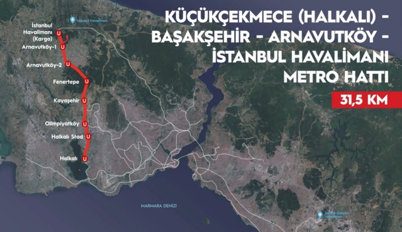 Halkalı-İstanbul Yeni Havalimanı Metro Projesi Tünel Açma Çalışmaları Tamamlandı