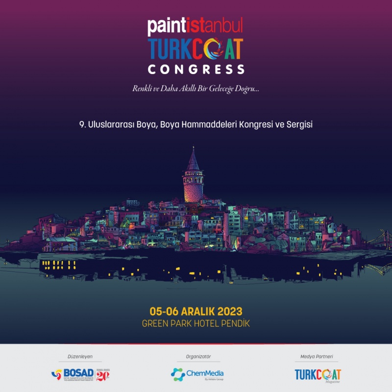9. Uluslararası paintistanbul & Turkcoat Kongresi ve Sergisi, 5-6 Aralık 2023'te Gerçekleşecek