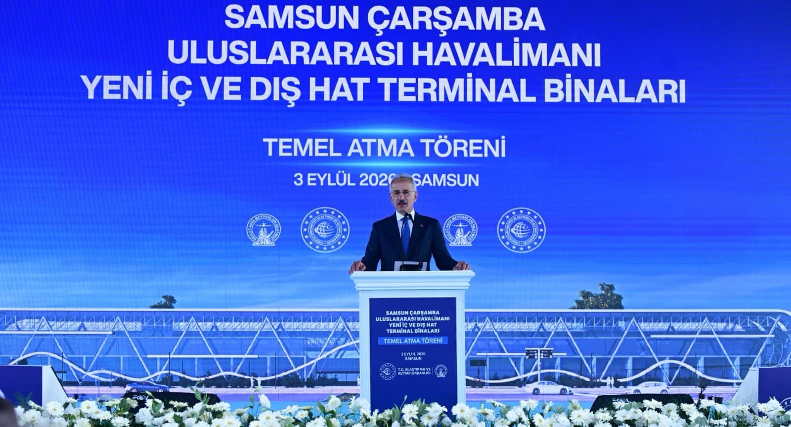 Samsun Çarşamba Havalimanı Yeni Terminal Binaları Temel Atma Töreni Gerçekleştirildi